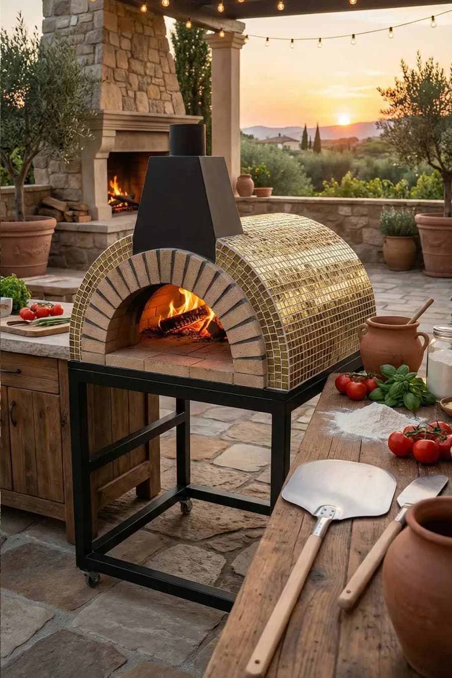 فرن بيتزا غاز – مقاس 60×60